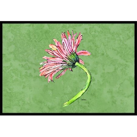 Gerber Daisy Pink Indoor Or Outdoor Doormat - 18 X 27 In.